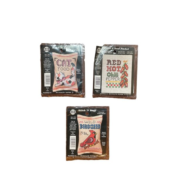 Needle Magic Mini Cross Stitch Bundle Set of 3 Kits New with Tags - Picture 1 of 6